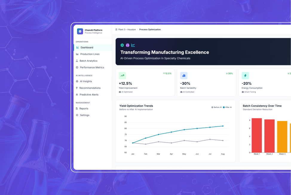 Transforming Manufacturing Excellence: AI-Driven Process Optimization in Specialty Chemicals